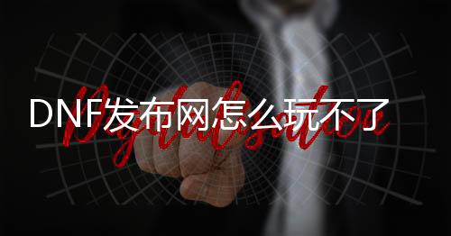 DNF发布网怎么玩不了