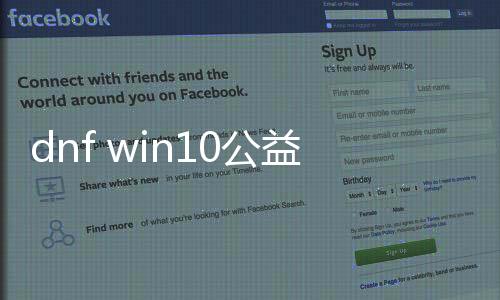 dnf win10公益服发布网（dnf公益服发布网啥意思）